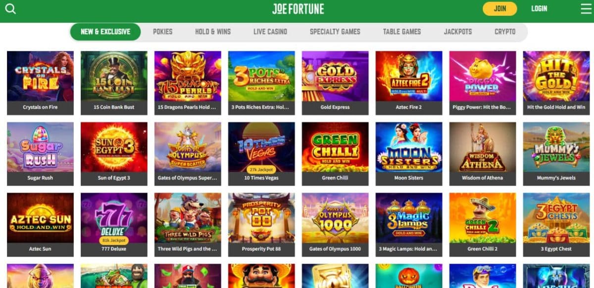 Joe Fortune Casino Review 2026: A$5,000 Welcome, 450 Free Spins & Crypto Payouts for Aussies image 1